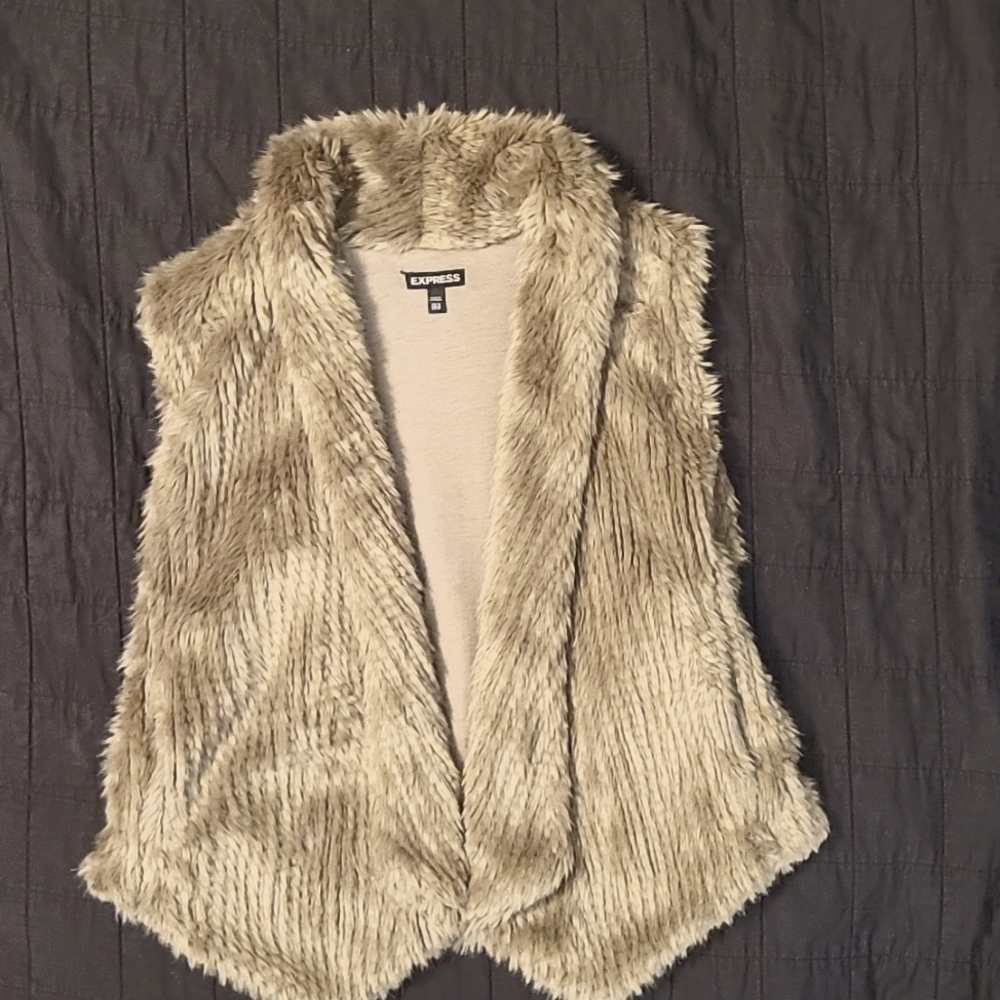 Faux fur vest